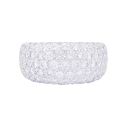 Bague CARTIER "Nouvelle Vague" en or blanc et diamants - Castafiore