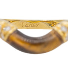 Bague Cartier Or Jaune Œil de tigre - Castafiore