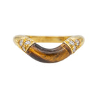 Bague Cartier Or Jaune Œil de tigre - Castafiore