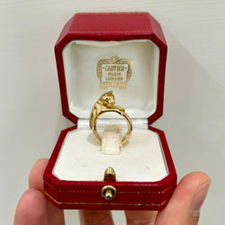 Bague CARTIER "Panthère" Trinity en or Panthère - Castafiore