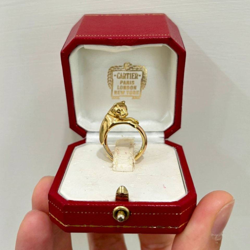 Bague CARTIER "Panthère" Trinity en or Panthère - Castafiore