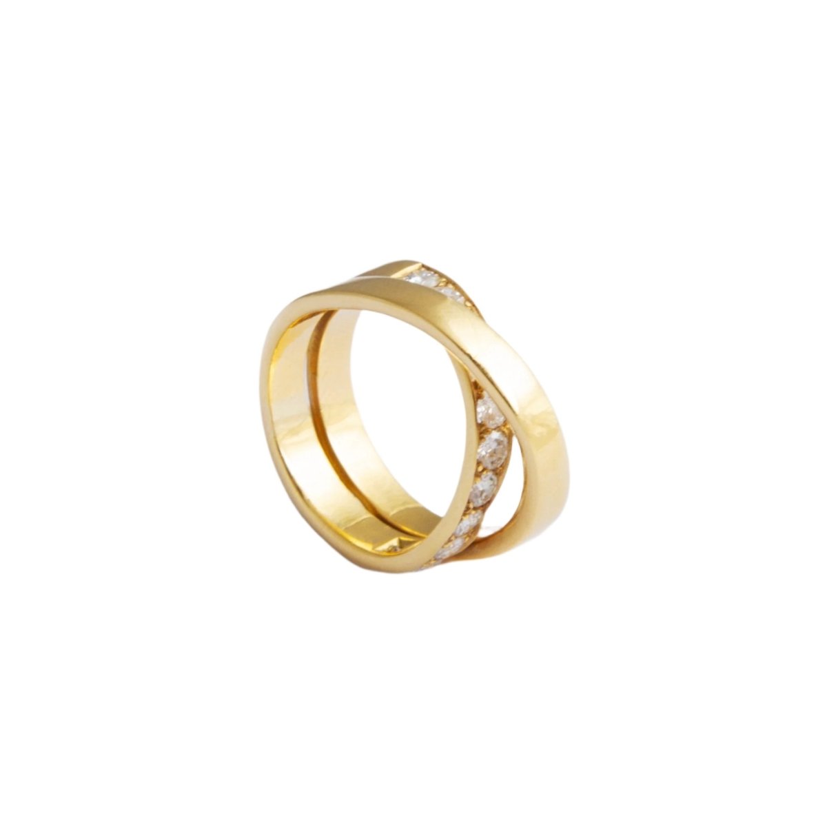 Bague CARTIER "Paris" en or jaune et diamants - Castafiore