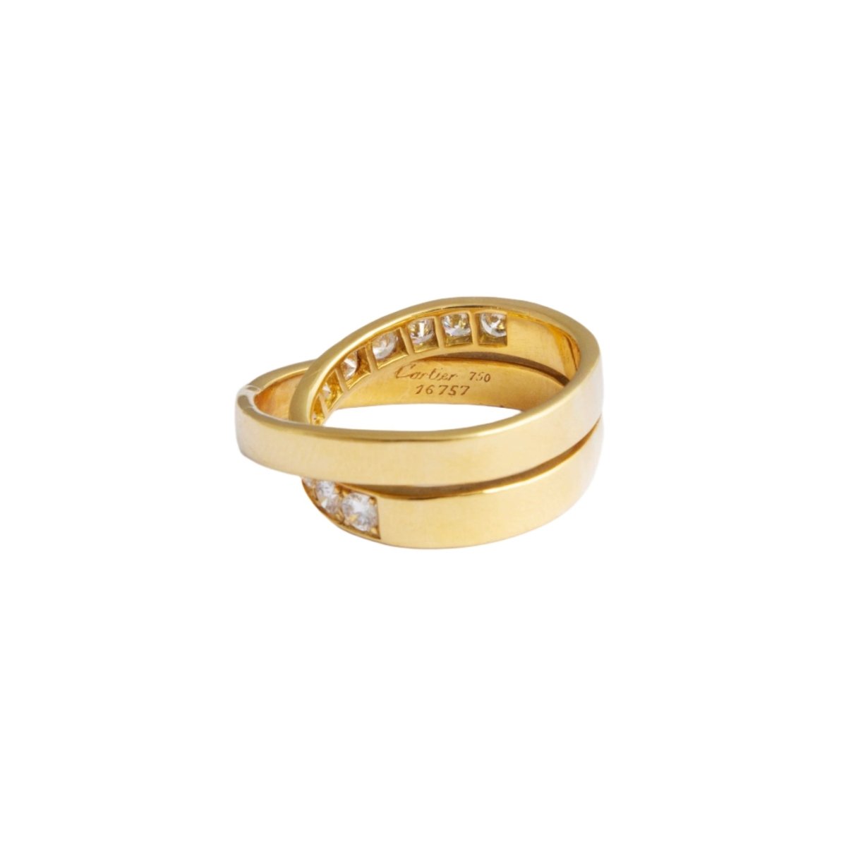 Bague CARTIER "Paris" en or jaune et diamants - Castafiore