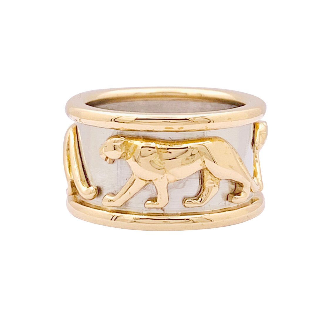 Bague CARTIER, "Pharaon Panthère", deux ors. - Castafiore