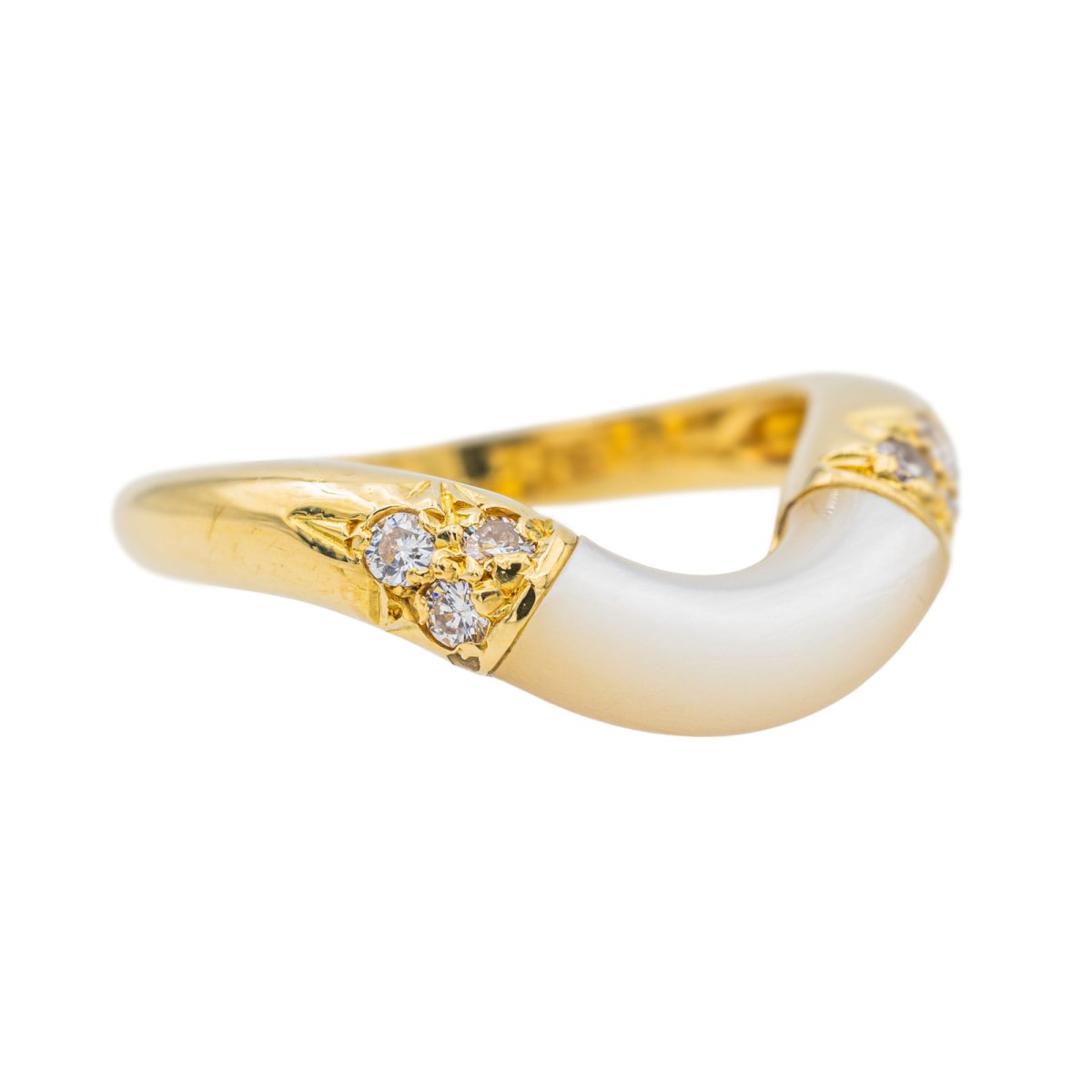 Bague Cartier Pierre de Lune en or jaune - Castafiore