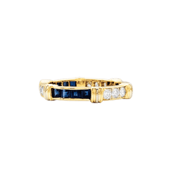 Ring Cartier, "Psychée", yellow gold, diamonds, sapphires.