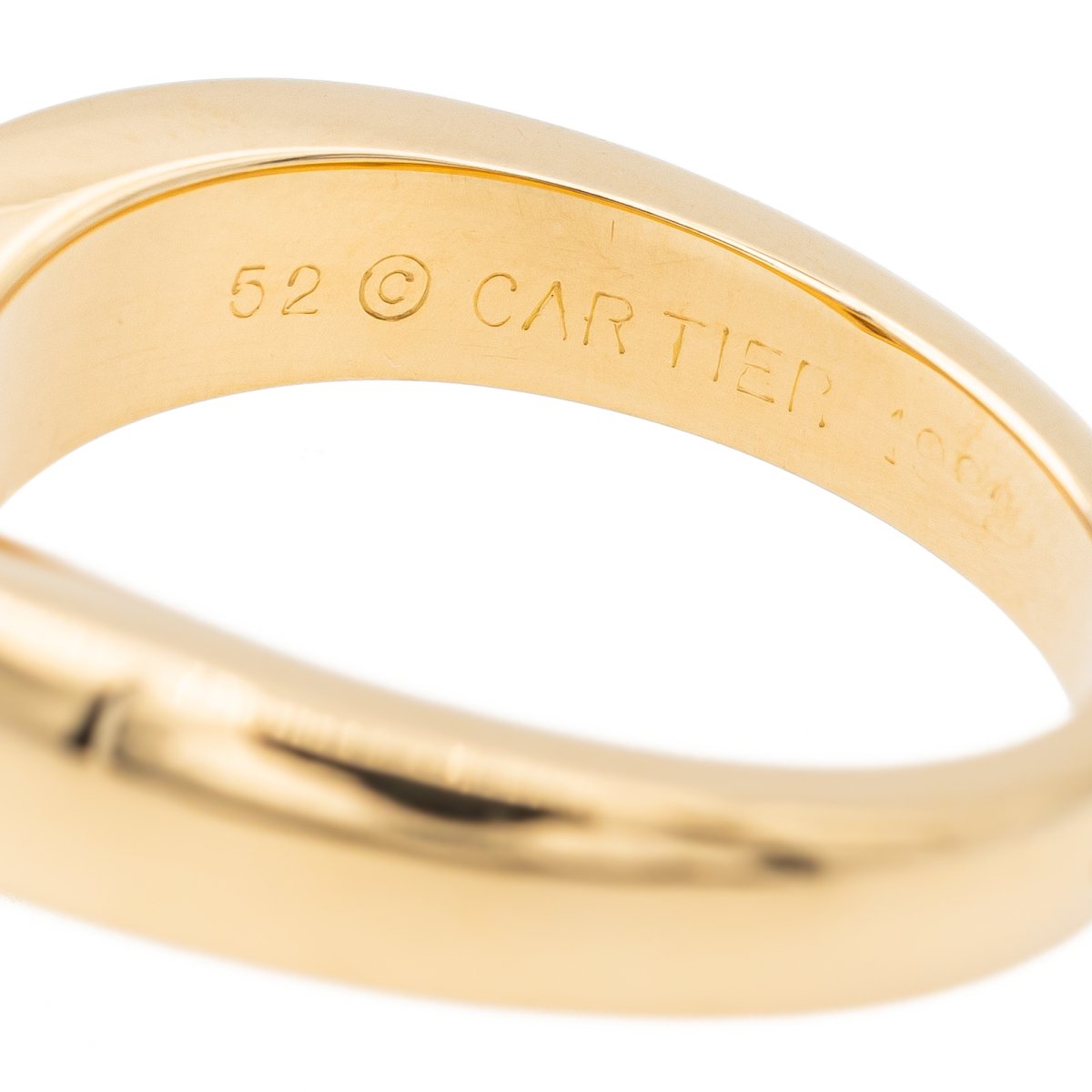 Bague CARTIER "Solitaire Triangle" en or jaune et diamant - Castafiore
