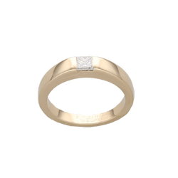 Bague CARTIER "Tank" en or jaune et diamant - Castafiore