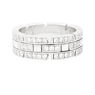 Bague Cartier Tank Française en or blanc et diamants - Castafiore