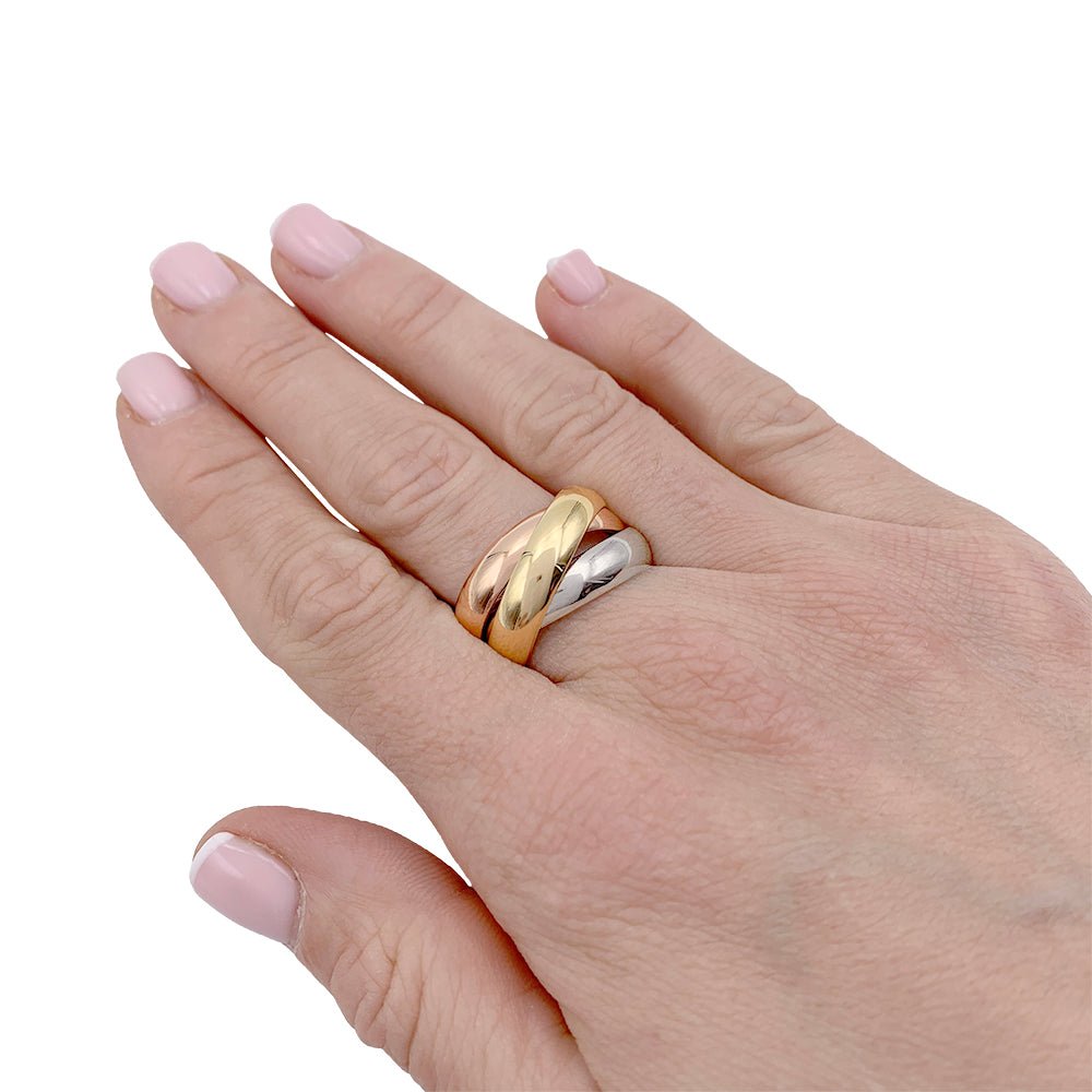 Bague Cartier "Trinity" 3 ors, grand modèle - Castafiore