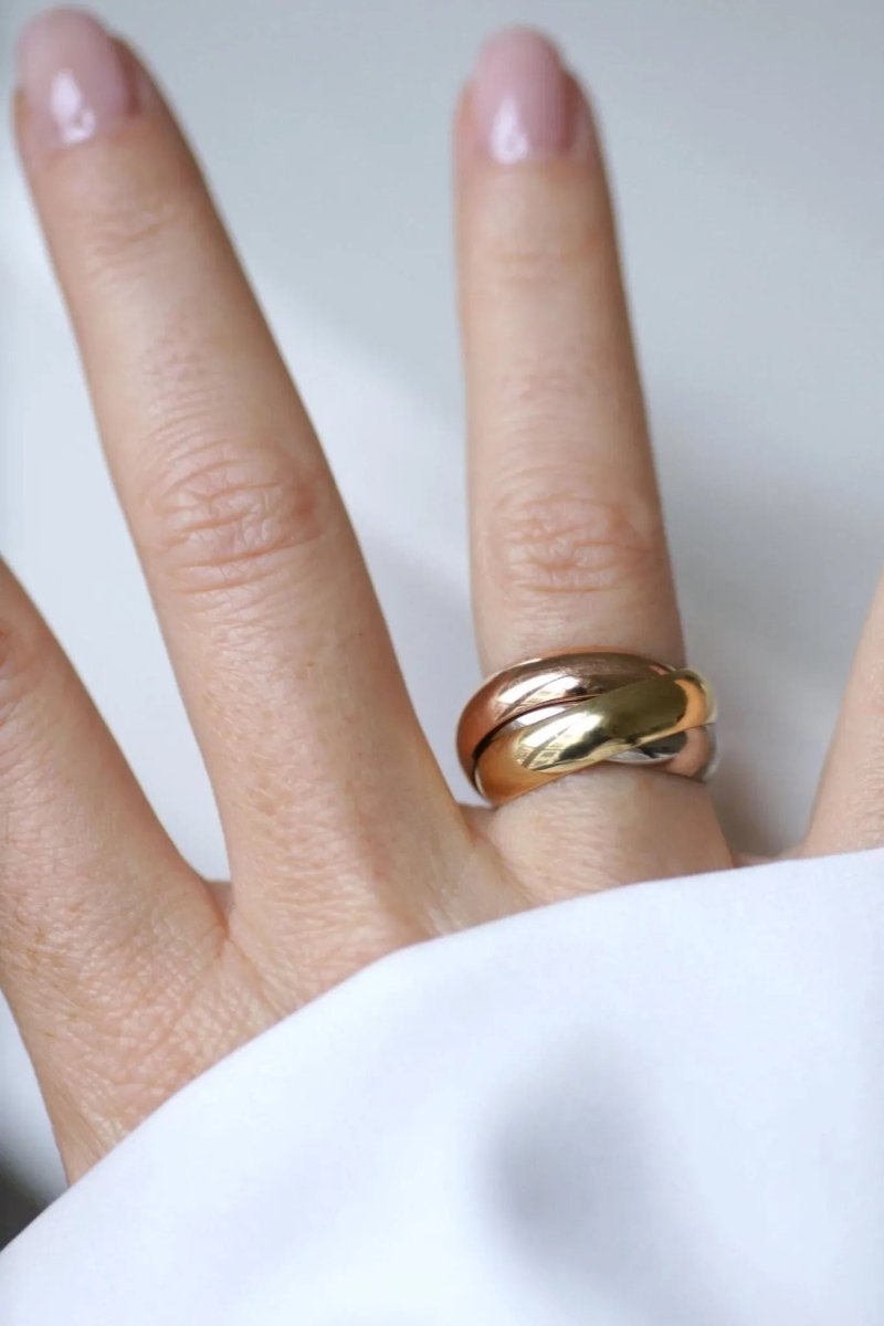 Cartier Trinity 3 Gold Ring Large Model Size 52 – Castafiore