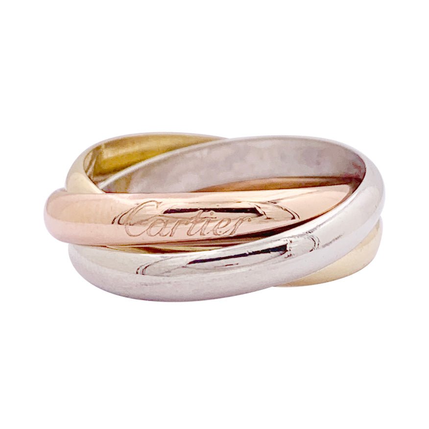 Bague Cartier, "Trinity Classique", trois ors. - Castafiore