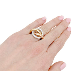 Bague CARTIER "Trinity Crash" trois ors et diamants - Castafiore
