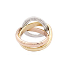 Bague CARTIER "Trinity Crash" trois ors et diamants - Castafiore