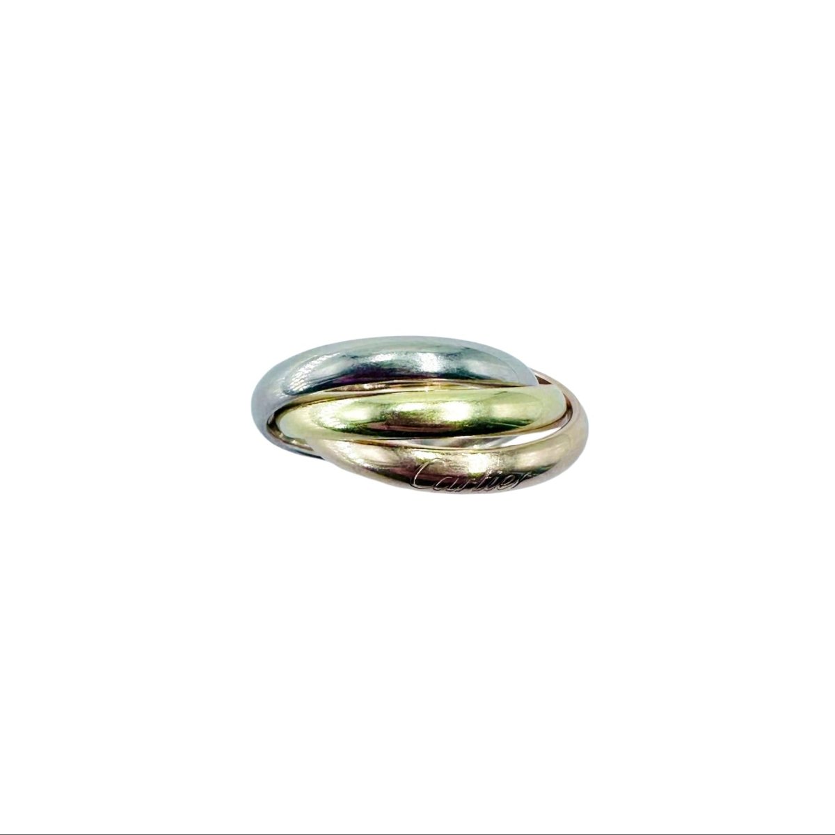 Bague CARTIER "Trinity" en or blanc, or jaune et or rose - Castafiore