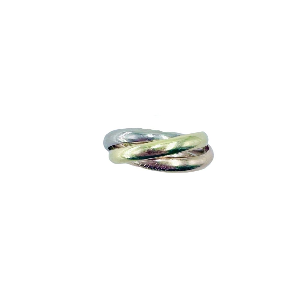 Bague CARTIER "Trinity" en or blanc, or jaune et or rose - Castafiore