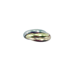 Bague CARTIER "Trinity" en or blanc, or jaune et or rose - Castafiore