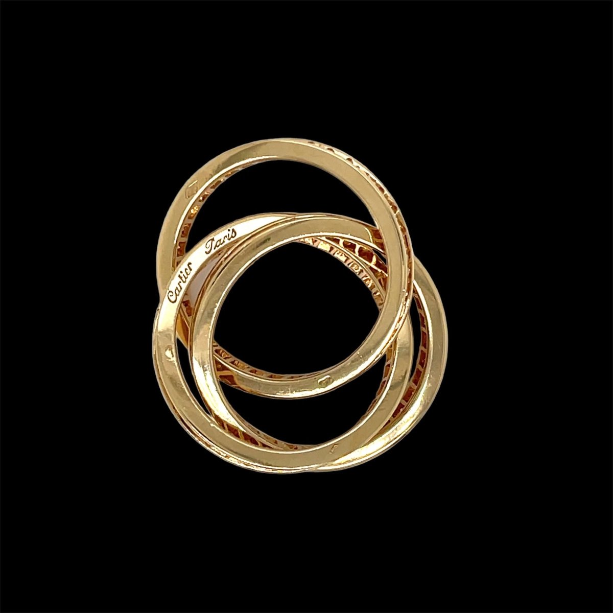 CARTIER Trinity ring in yellow gold with diamond – Castafiore