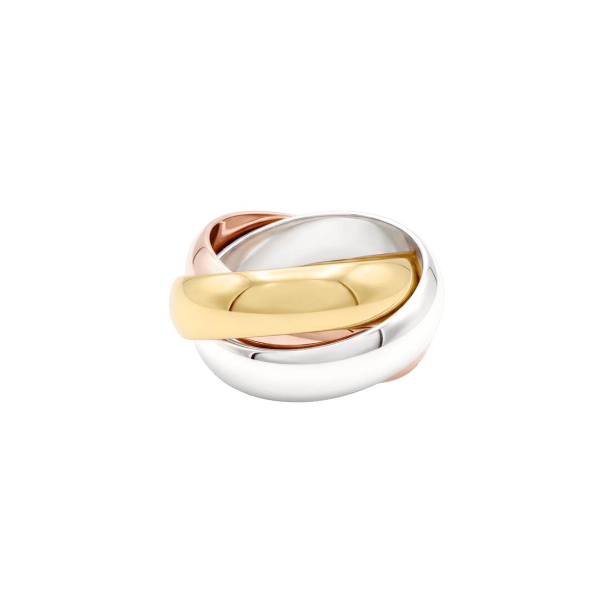 Bague CARTIER Trinity en or jaune, or blanc et or rose - Castafiore