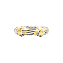 Ring Cartier, "Trinity", three gold tones and steel.