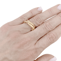 Bague CARTIER Trinity Must, trois ors. - Castafiore