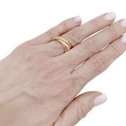 Bague CARTIER Trinity Must, trois ors. - Castafiore