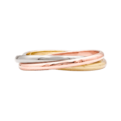Bague CARTIER "Trinity" PM en or blanc, or jaune et or rose - Castafiore