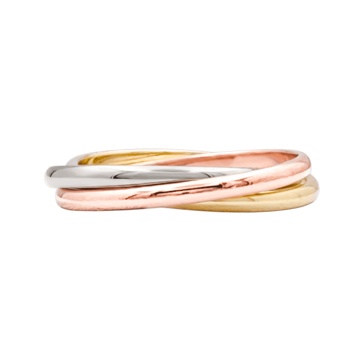 Bague CARTIER "Trinity" PM en or blanc, or jaune et or rose - Castafiore