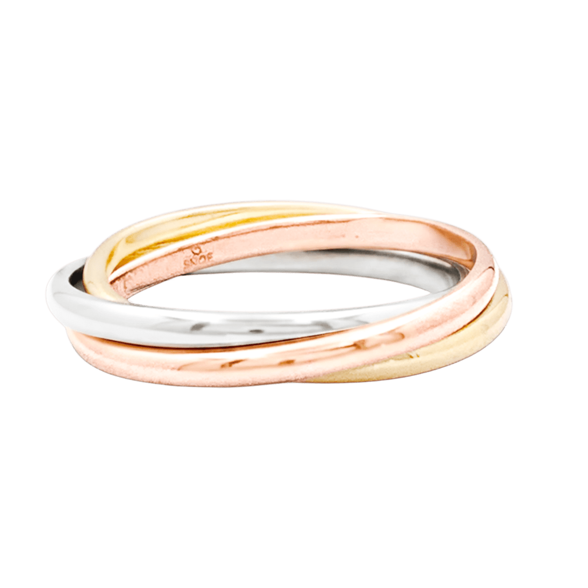 Bague CARTIER "Trinity" PM en or blanc, or jaune et or rose - Castafiore