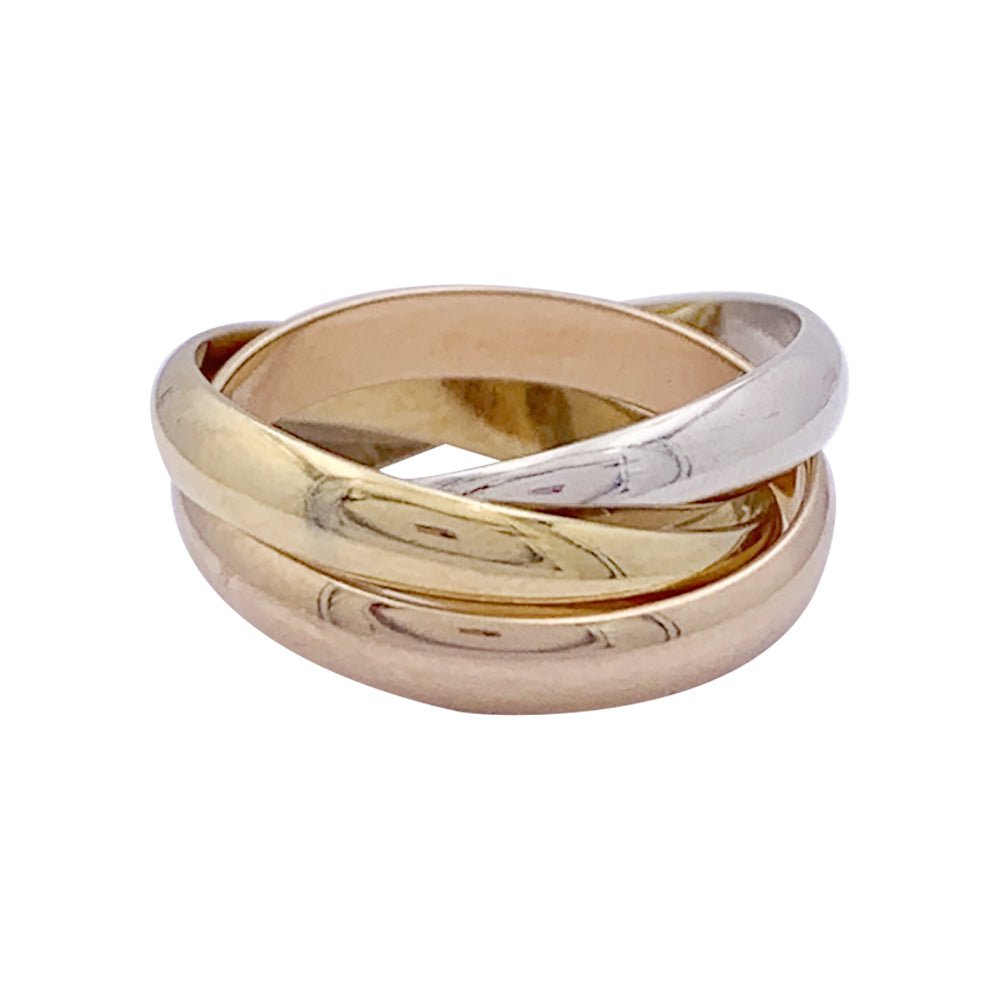 Bague CARTIER "Trinity", trois ors - Castafiore