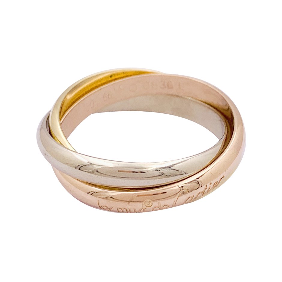 Bague Cartier "Trinity" trois ors. - Castafiore