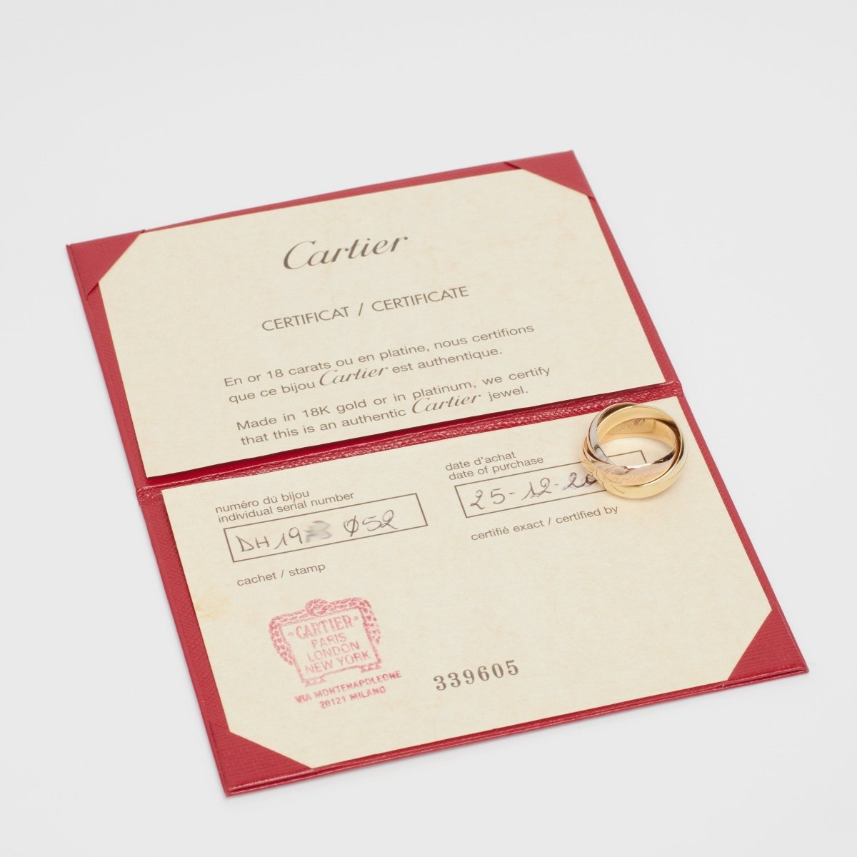 Bague Cartier Trinity XL - Castafiore