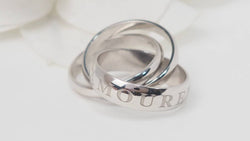 Bague CARTIER vintage Or Amour et Trinity en or blanc - Castafiore