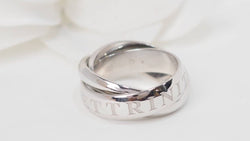 Bague CARTIER vintage Or Amour et Trinity en or blanc - Castafiore