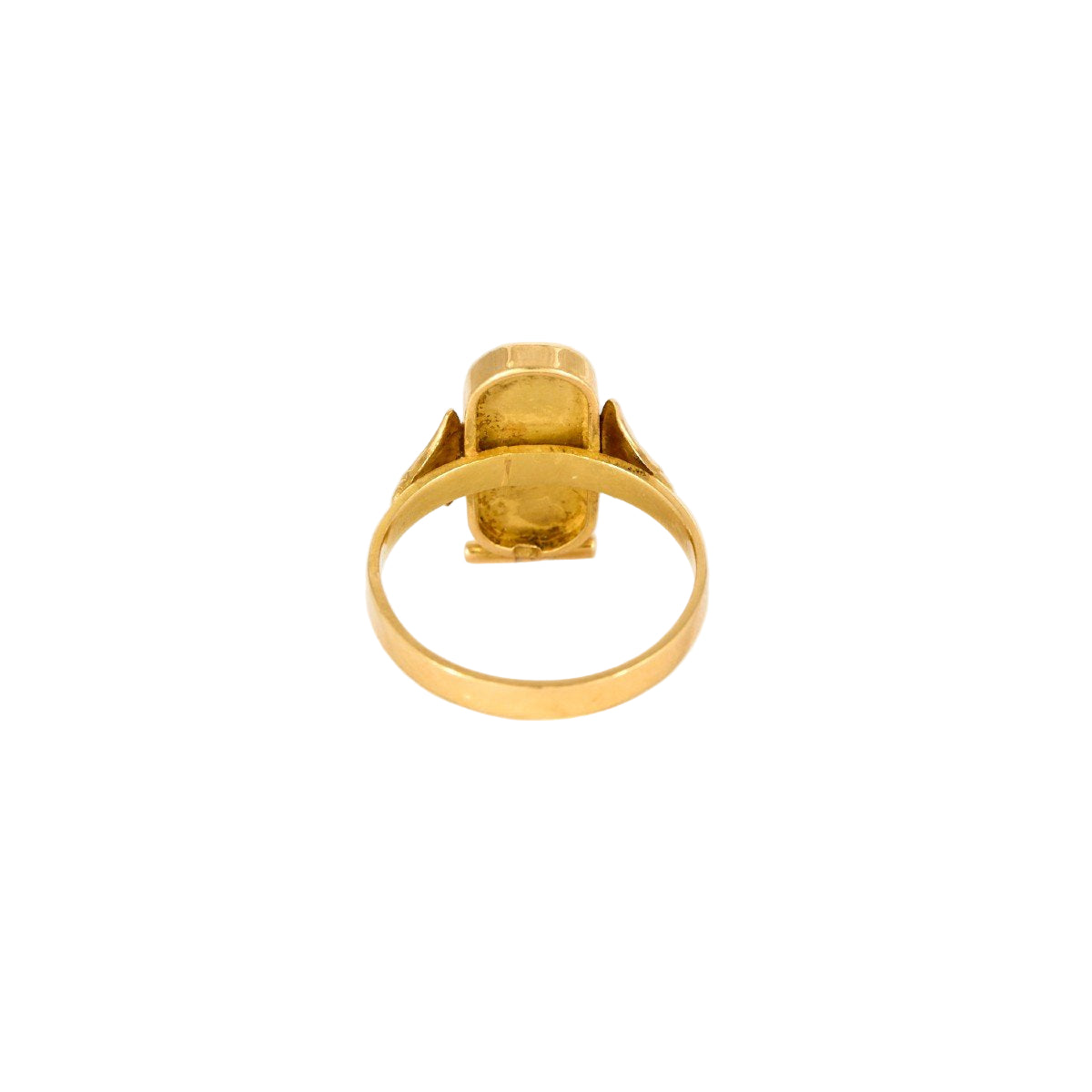 Bague Cartouche égyptien en or jaune - Castafiore