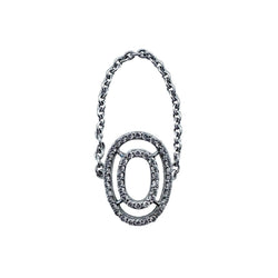 Bague Chaîne en or blanc et diamants - Castafiore