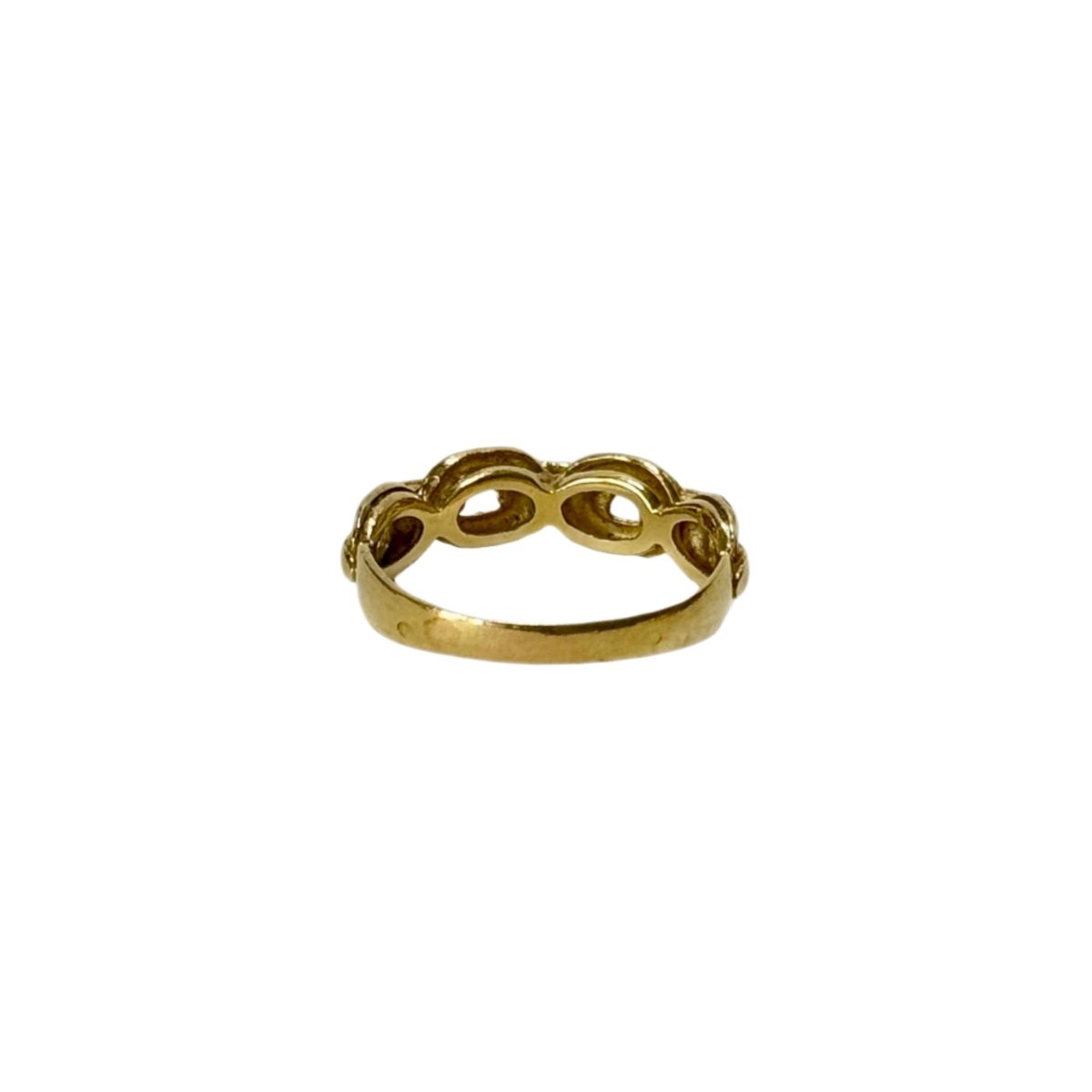 Bague chaine en or jaune et rubis - Castafiore