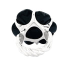 Bague CHANEL "Camélia" en or blanc et onyx - Castafiore