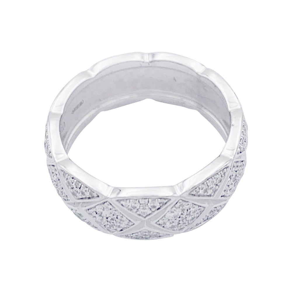Bague CHANEL “Coco Crush” en or blanc et diamants - Castafiore