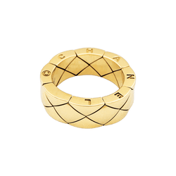 Ring Chanel, "Matelassé", yellow gold.