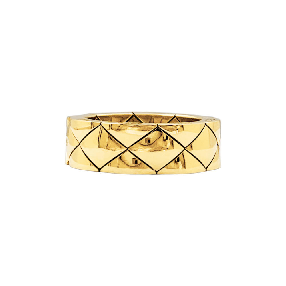 Ring Chanel, "Matelassé", yellow gold.