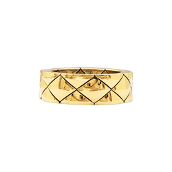 Ring Chanel, "Matelassé", yellow gold.