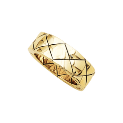 Ring Chanel, "Matelassé", yellow gold.