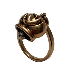 Bague CHANTECLER "Campanella" en or rose et diamant - Castafiore