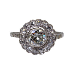 Bague Charmante en platine et diamants - Castafiore