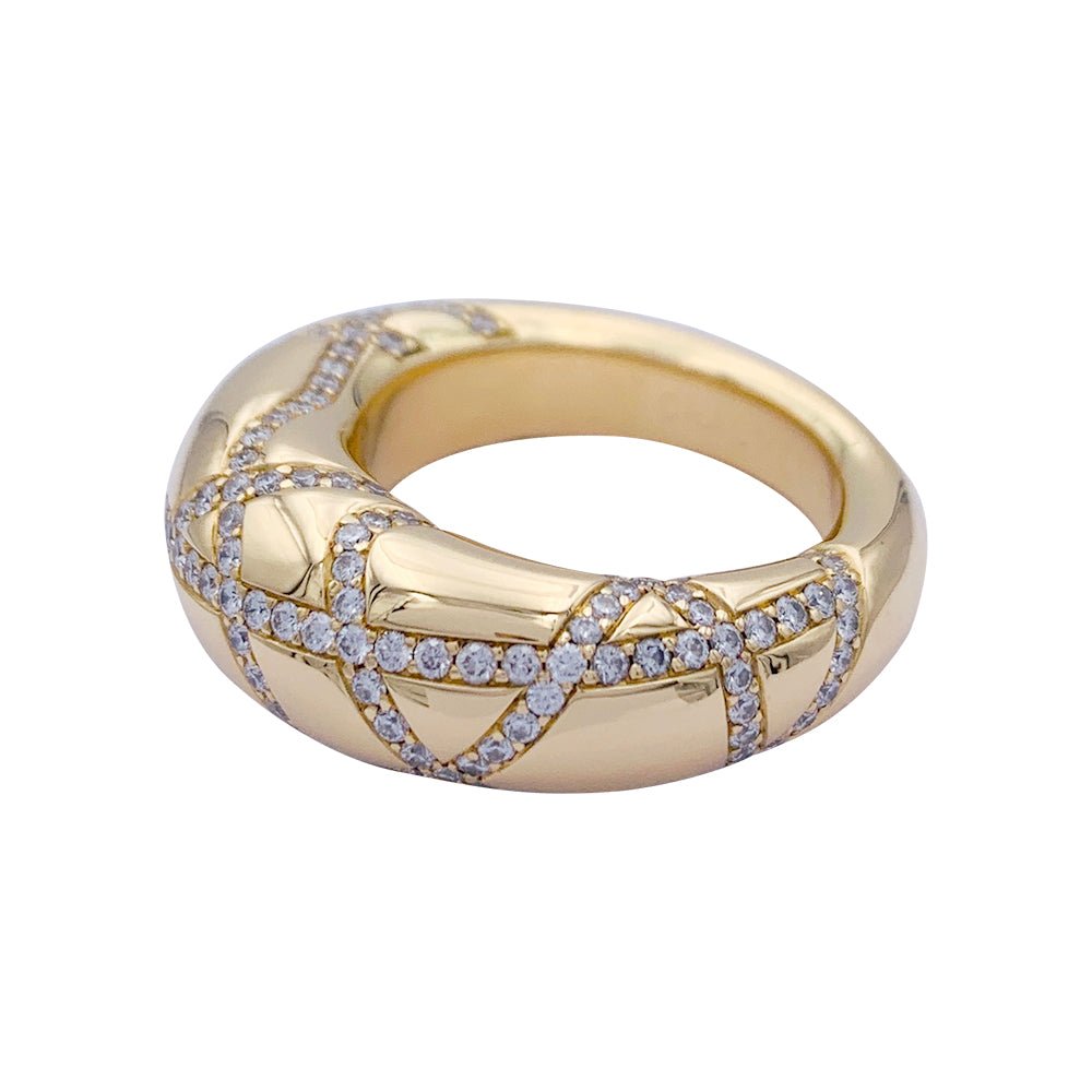 Bague Chaumet, "Anneau", en or jaune, diamants - Castafiore