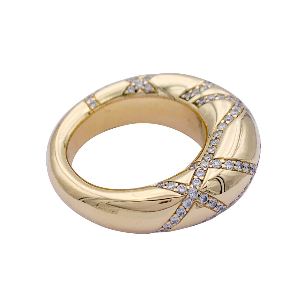 Bague Chaumet, "Anneau", en or jaune, diamants - Castafiore