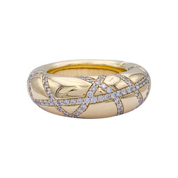 Bague Chaumet, "Anneau", en or jaune, diamants - Castafiore