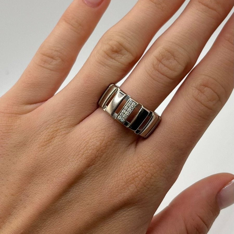 Bague CHAUMET Class One en or blanc et diamants - Castafiore