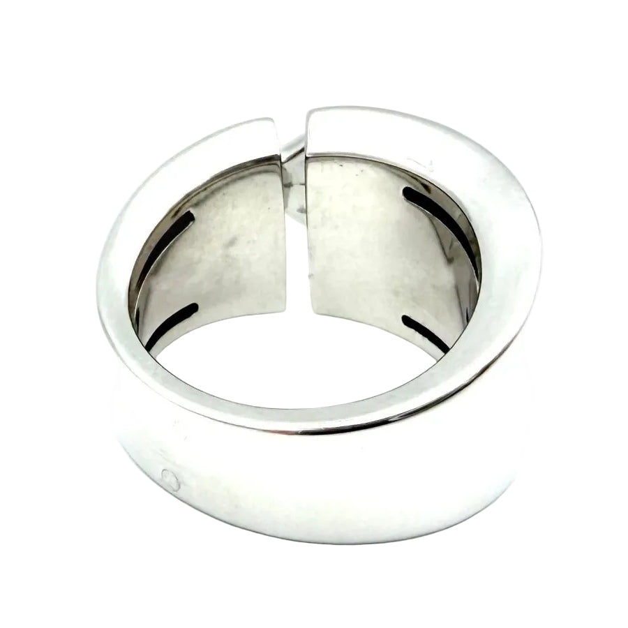Bague CHAUMET. Collection "Liens" en or blanc et diamants - Castafiore